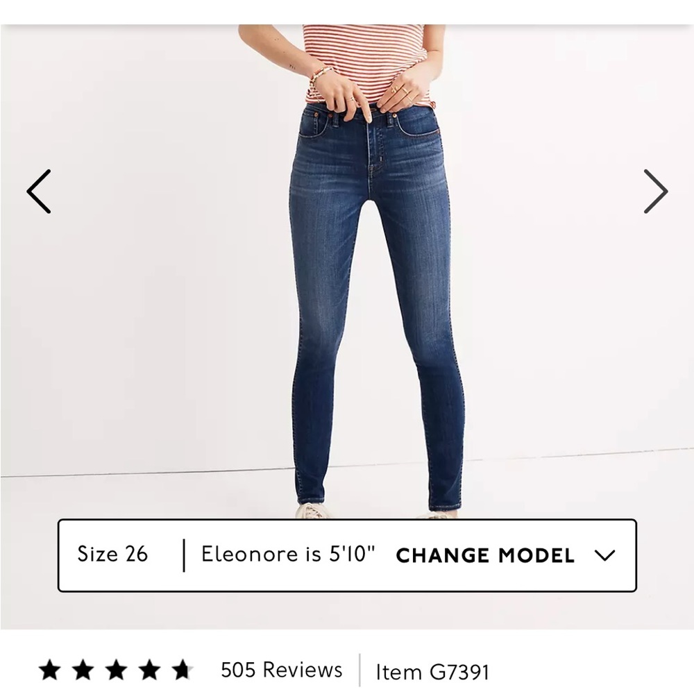 10" High-Rise Skinny Jeans in Danny Wash: TENCEL™
Denim Edition